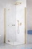 Radaway Nes Brushed Gold KDD B / KDD I kabina 80x80cm lewa szczotkowane złoto przejrzyste 10024080-99-01L/10015080-99-01R